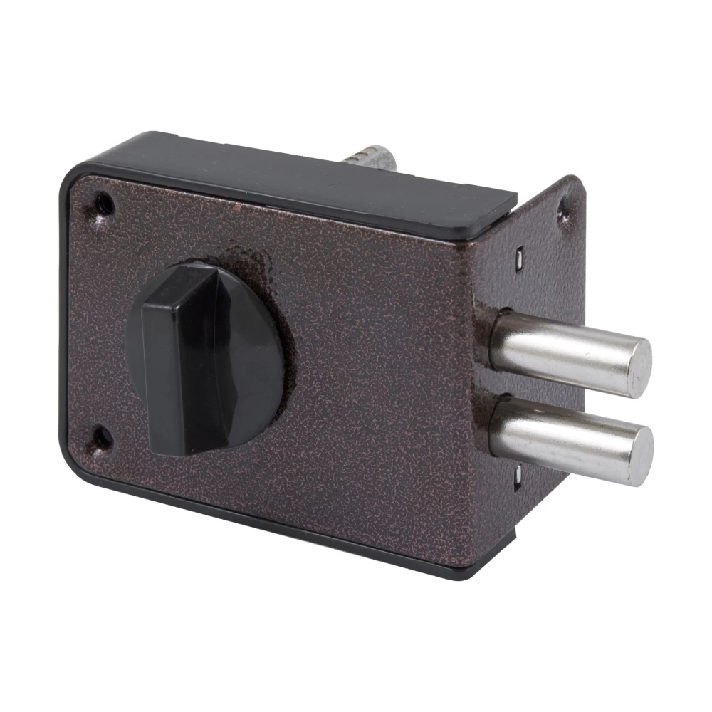 Фото Замок накладной цилиндровый ЗН1-1 ПНЗ медь, 5 кл.