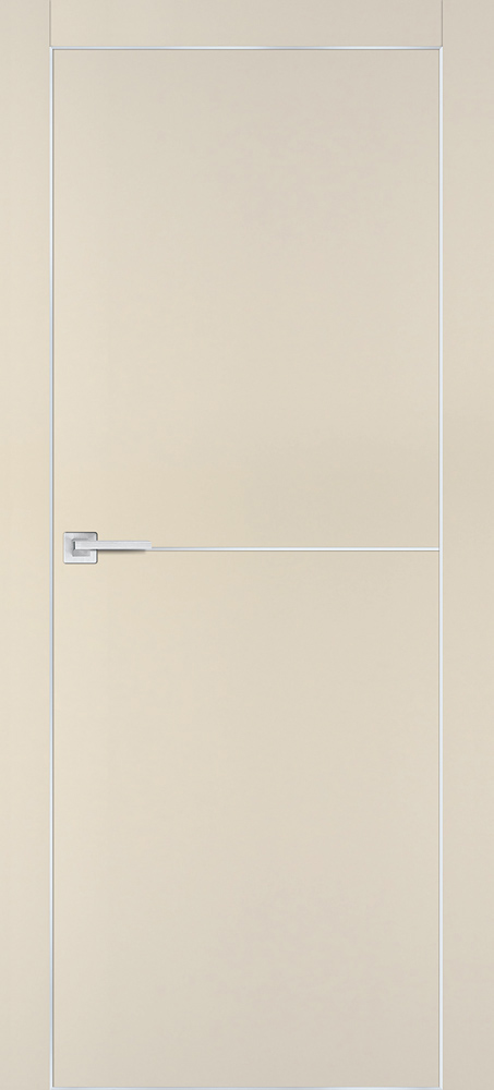 Фото Межкомнатная дверь PX-19 AL кромка с 4-х ст. Бежевый матовый