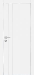 Межкомнатная дверь PX-14  AL кромка с 4-х ст. Белый матовый